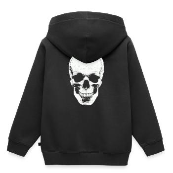 Premium skull - Kids Premium Organic Hoodie - black - Back - AI Model Kid Male (0cm)