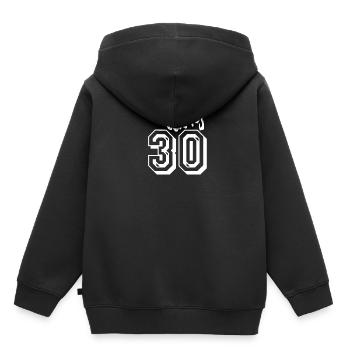 30 cadeau d'anniversaire disant idée cadeau drôle - Sweat Premium à capuche enfant bio - noir - Dos - AI Model Kid Male (0cm)