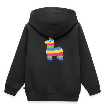 Pinata - Figur - Fiesta - Kinder Premium Organic Hoodie - Schwarz - Hinten - AI Model Kid Male (0cm)