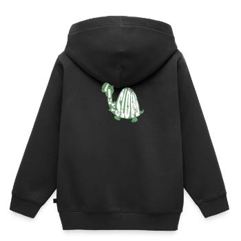 Tortue - Sweat Premium à capuche enfant bio - noir - Dos - AI Model Kid Male (0cm)