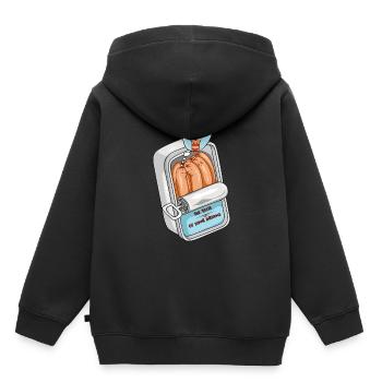 Le goût de tes rêves - Sweat Premium à capuche enfant bio - noir - Dos - AI Model Kid Male (0cm)