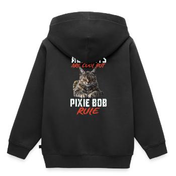 Pixie bob - Kinder Premium Organic Hoodie - Schwarz - Hinten - AI Model Kid Male (0cm)