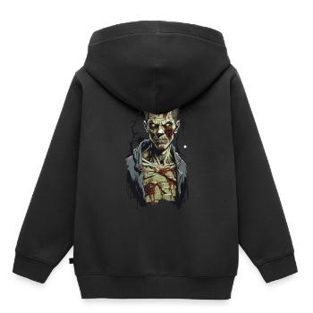 Mitternacht Zombie Horror Halloween Filmabend - Kinder Premium Organic Hoodie - Schwarz - Hinten - AI Model Kid Male (0cm)