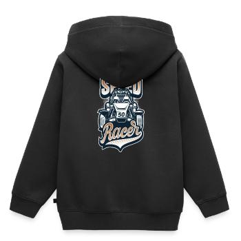 Car Racing - Voitures de course - Voitures de sport - Sweat Premium à capuche enfant bio - noir - Dos - AI Model Kid Male (0cm)