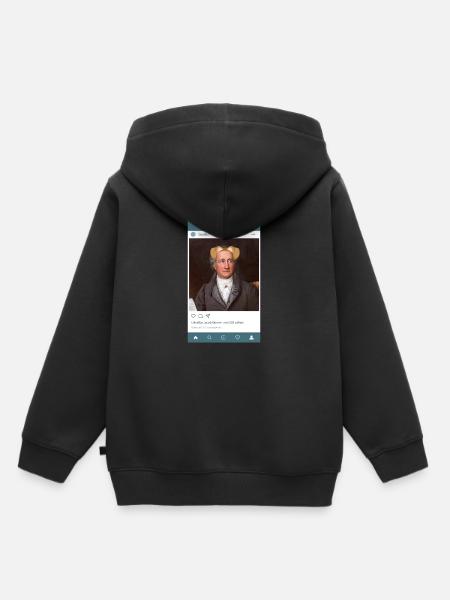 Cool Story "Geothe" - Kinder Premium Organic Hoodie - Schwarz