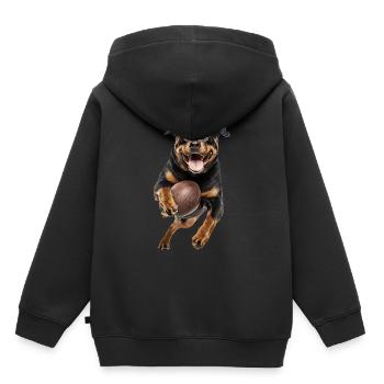 Rottweiler - Sweat Premium à capuche enfant bio - noir - Dos - AI Model Kid Male (0cm)
