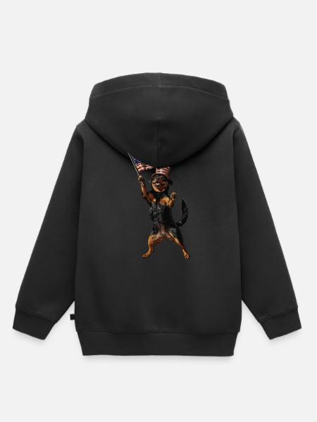 Rottweiler - Kinder Premium Organic Hoodie - Schwarz