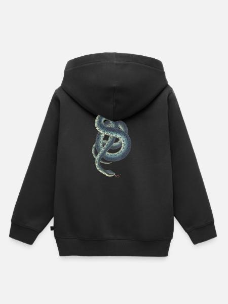 Serpent - Sweat Premium à capuche enfant bio - noir