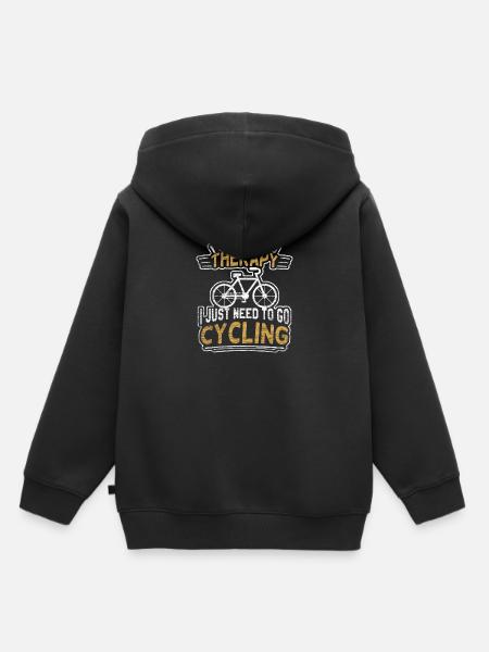 Fahrradfahren - Kinder Premium Organic Hoodie - Schwarz