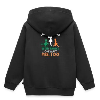 Ich tanze nicht immer Irish Dance Dancing Ireland Dancer - Kinder Premium Organic Hoodie - Schwarz - Hinten - AI Model Kid Male (0cm)