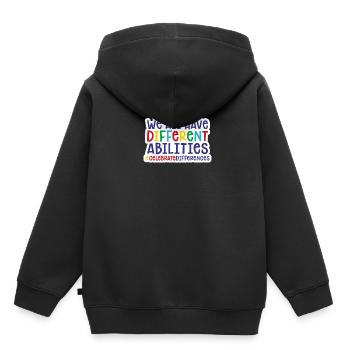 autisme - Sweat Premium à capuche enfant bio - noir - Dos - AI Model Kid Male (0cm)