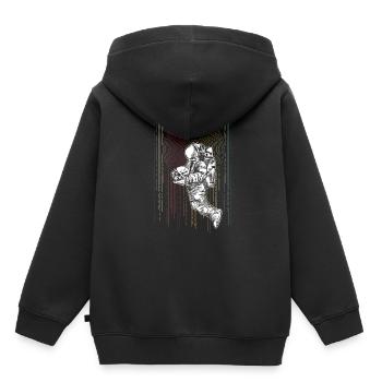 astronaute - Sweat Premium à capuche enfant bio - noir - Dos - AI Model Kid Male (0cm)