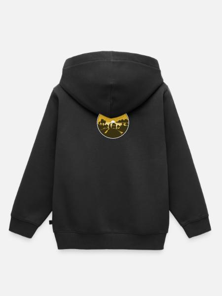 Reise - Kinder Premium Organic Hoodie - Schwarz
