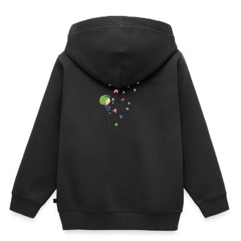 Climbing indoor children climbing wall bouldering - Kids Premium Organic Hoodie - black - Back - AI Model Kid Male (0cm)