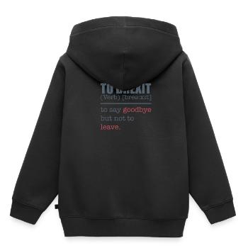 To Brexit Tee Shirt Joke - Kids Premium Organic Hoodie - black - Back - AI Model Kid Male (0cm)