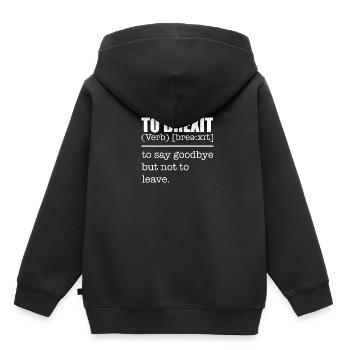 To Brexit Tee Shirt Joke - Kids Premium Organic Hoodie - black - Back - AI Model Kid Male (0cm)