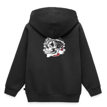 Motard, motard, motard - Sweat Premium à capuche enfant bio - noir - Dos - AI Model Kid Male (0cm)