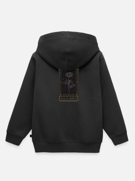 Ace Of Wands - Kinder Premium Organic Hoodie - Schwarz