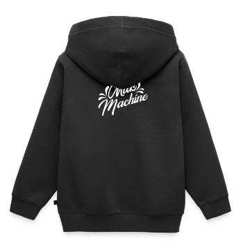 Machine à lait drôle maman allaitante - Sweat Premium à capuche enfant bio - noir - Dos - AI Model Kid Male (0cm)