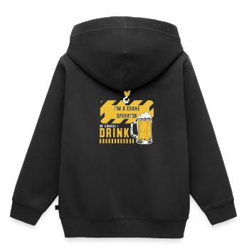 Crane operator crane - Kids Premium Organic Hoodie - black - Back - AI Model Kid Male (0cm)