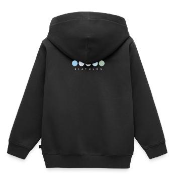 Biathlon - Sweat Premium à capuche enfant bio - noir - Dos - AI Model Kid Male (0cm)