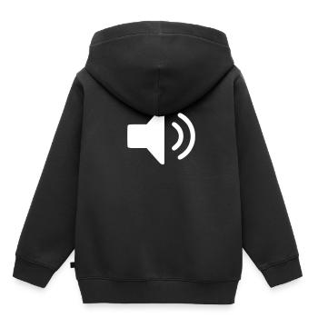 haut-parleur - Sweat Premium à capuche enfant bio - noir - Dos - AI Model Kid Male (0cm)