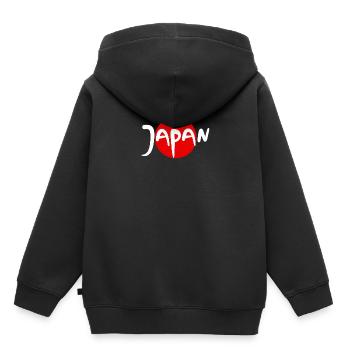 japon tokyo tokyo - Sweat Premium à capuche enfant bio - noir - Dos - AI Model Kid Male (0cm)