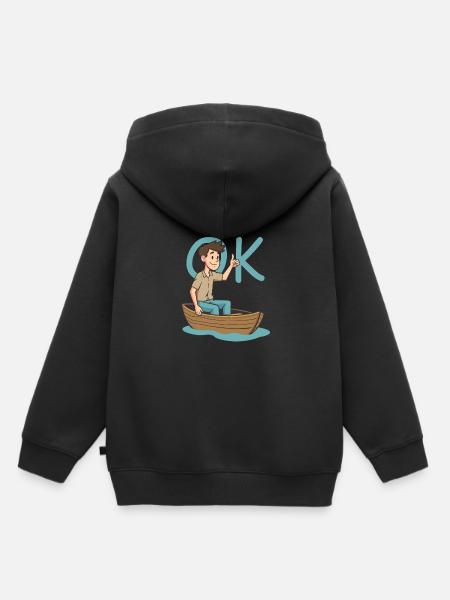 Seemann - Kinder Premium Organic Hoodie - Schwarz