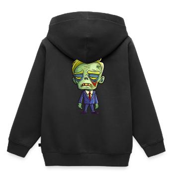 Politiker Halloween - Kinder Premium Organic Hoodie - Schwarz - Hinten - AI Model Kid Male (0cm)