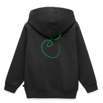 pomme - Sweat Premium à capuche enfant bio - noir - Dos - AI Model Kid Male (0cm)