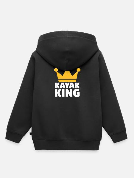 Kajak - Kinder Premium Organic Hoodie - Schwarz