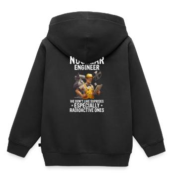 Nuklearingenieur für Kernkraftwerk und Kernenergie - Kinder Premium Organic Hoodie - Schwarz - Hinten - AI Model Kid Male (0cm)