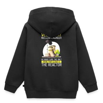 Nuklearingenieur für Kernkraftwerk und Kernenergie - Kinder Premium Organic Hoodie - Schwarz - Hinten - AI Model Kid Male (0cm)