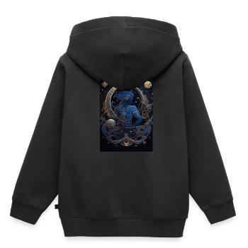 Sternzeichen Schütze - Kinder Premium Organic Hoodie - Schwarz - Hinten - AI Model Kid Male (0cm)