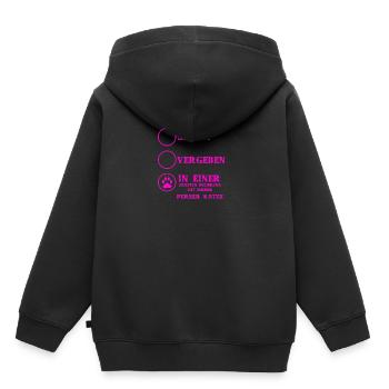 Beziehung Katzen liebe PERSER KATZE - Kinder Premium Organic Hoodie - Schwarz - Hinten - AI Model Kid Male (0cm)