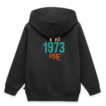 Pro 1973 Rogen - Kinder Premium Organic Hoodie - Schwarz - Hinten - AI Model Kid Male (0cm)