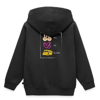 School Bus Driver School Bus - Kids Premium Organic Hoodie - black - Back - AI Model Kid Male (0cm)