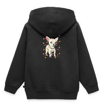 Chihuahua - Sweat Premium à capuche enfant bio - noir - Dos - AI Model Kid Male (0cm)