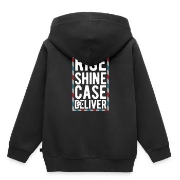 Briefträger Und Paket-Zusteller Für Postboten - Kinder Premium Organic Hoodie - Schwarz - Hinten - AI Model Kid Male (0cm)