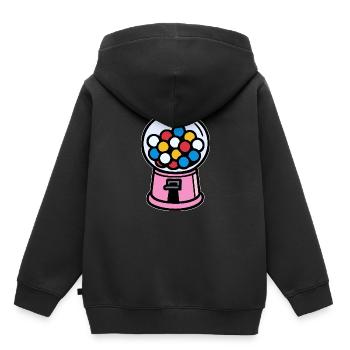 Pink Retro Chewing Gum Machine - Kids Premium Organic Hoodie - black - Back - AI Model Kid Male (0cm)