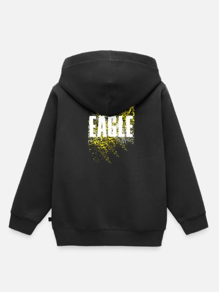 Adler Eagle - Kinder Premium Organic Hoodie - Schwarz