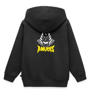 Égypte - Sweat Premium à capuche enfant bio - noir - Dos - AI Model Kid Male (0cm)