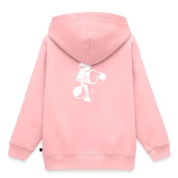Tischfußball - Kinder Premium Organic Hoodie - Rosa - Hinten - AI Model Kid Female (0cm)