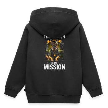 Nuklearingenieur für Kernkraftwerk und Kernenergie - Kinder Premium Organic Hoodie - Schwarz - Hinten - AI Model Kid Male (0cm)