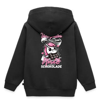 Funny Horse Saying Therapist Horse - Kids Premium Organic Hoodie - black - Back - AI Model Kid Male (0cm)