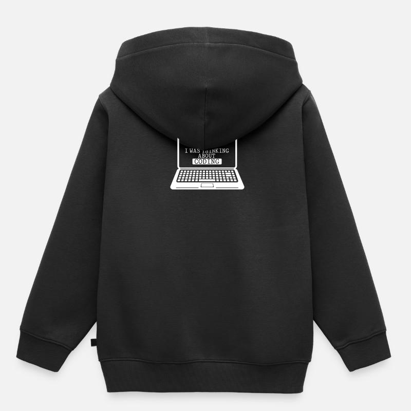 Coding Computer Ingenieur Witzig Programmierer - Kinder Premium Organic Hoodie - Schwarz