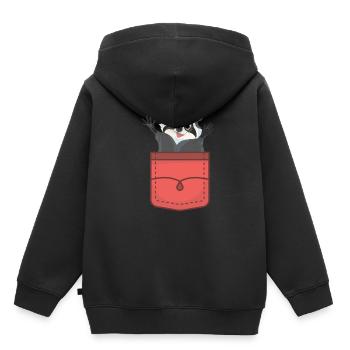 Raccoon Gift Raccoon - Kids Premium Organic Hoodie - black - Back - AI Model Kid Male (0cm)