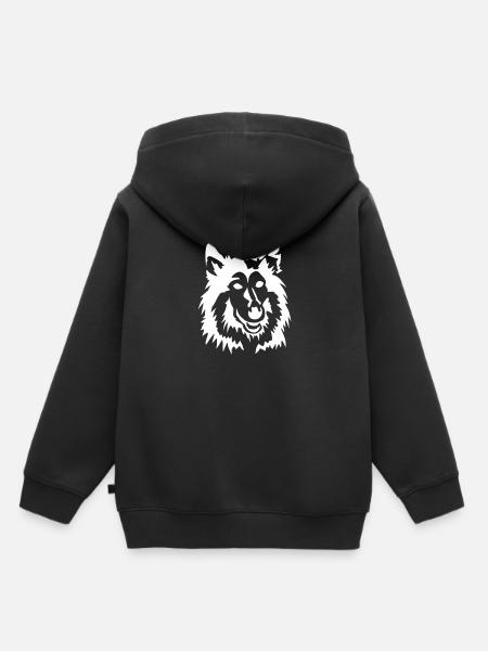 Collie - Kinder Premium Organic Hoodie - Schwarz