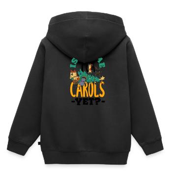 festif des Fêtes - Sweat Premium à capuche enfant bio - noir - Dos - AI Model Kid Male (0cm)