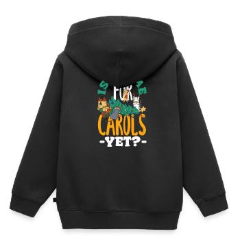 festif des Fêtes - Sweat Premium à capuche enfant bio - noir - Dos - AI Model Kid Male (0cm)